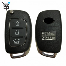 Top quality black car remote key 3 button smart car remote key for Hyundai with  433 MHZ YS100206